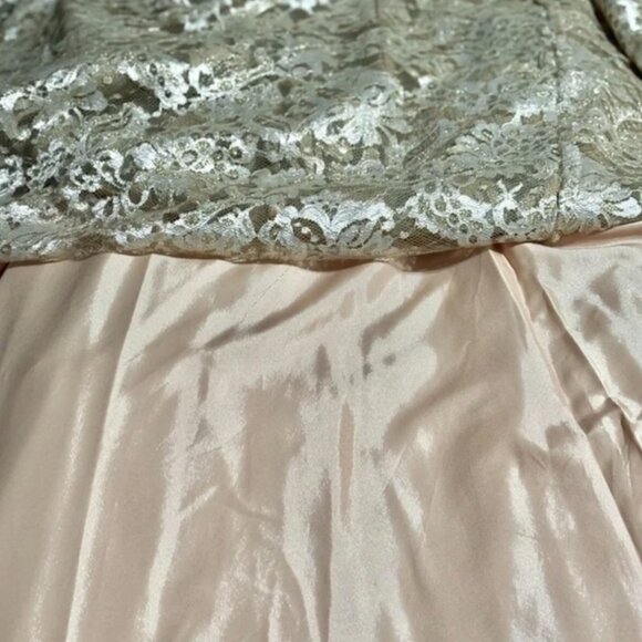Jovani Champagne Crystal Evening Gown – Size 14 – Worn Once - Picture 11 of 13